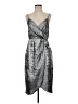 Worthington 100% Polyester Metallic Silver Cocktail Dress Size S - photo 1