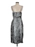 Worthington 100% Polyester Metallic Silver Cocktail Dress Size S - photo 2