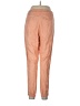 Athleta 100% Linen Color Block Orange Linen Pants Size 10 - photo 2