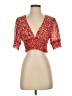 Luxxel 100% Polyester Red 3/4 Sleeve Blouse Size S - photo 1