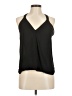 Lily White Black Sleeveless Blouse Size M - photo 1