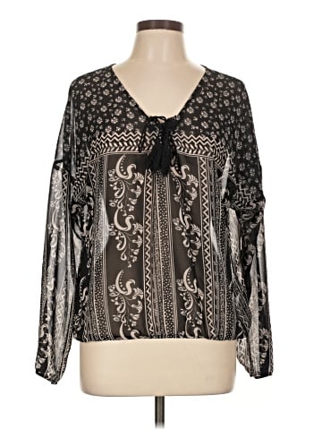 Blu Pepper Long Sleeve Blouse (view 1)