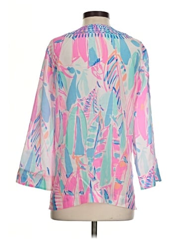 Lilly Pulitzer 3/4 Sleeve Silk Top (view 2)