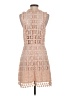 The Impeccable Pig 100% Polyester Tan Cocktail Dress Size M - photo 2