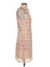 The Impeccable Pig 100% Polyester Tan Cocktail Dress Size M - photo 4