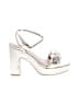 Loeffler Randall Silver Gold Sandals Size 11 1/2 - photo 1
