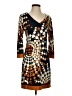 Ali Ro Print Brown Casual Dress Size 0 - photo 1