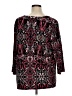 JM Collection Jacquard Black 3/4 Sleeve Blouse Size 1X (estimated) - photo 2