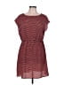 Buttons Chevron-herringbone Red Casual Dress Size L - photo 1