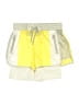 Blanc Noir 100% Polyester Color Block Yellow Athletic Shorts Size S - photo 1
