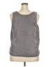 Haven Well Within 100% Cupro Gray Sleeveless Blouse Size XXL - photo 2