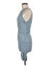 Shein Solid Blue Cocktail Dress Size 6 - photo 5