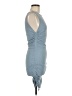 Shein Solid Blue Cocktail Dress Size 6 - photo 4
