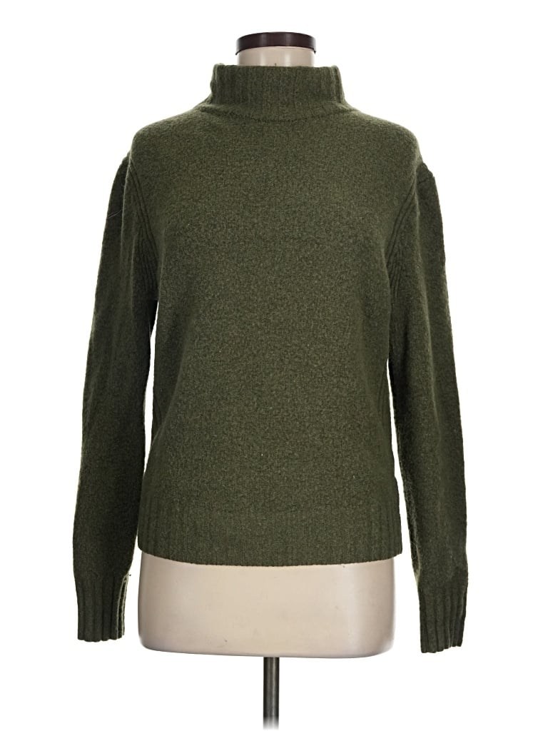 Pre-owned Jcrew Turtleneck Sweater In Green