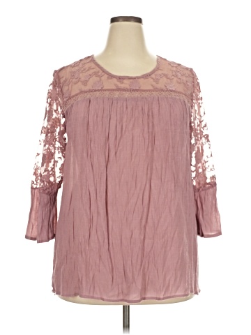 Indigo Rose 3/4 Sleeve Blouse (view 1)