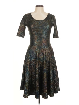 lularoe gold dress LULAROE BURGUNDY AND GOLD DRESS SZ S – Best in Show Clothes main image 1