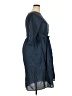 Assorted Brands Solid Blue Casual Dress Size XXL - photo 4