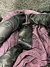 Stella Luce 100% Polyester Hearts Purple Active Pants Size L - photo 9