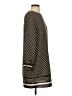 H&M 100% Polyester Chevron-herringbone Black Casual Dress Size 2 - photo 4
