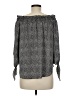 MICHAEL Michael Kors Gray 3/4 Sleeve Blouse Size M - photo 2