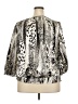 Avenue Animal Print Silver 3/4 Sleeve Blouse Size 18 Plus - photo 2