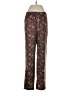 J.Crew Collection 100% Silk Paisley Purple Silk Pants Size 4 - photo 1