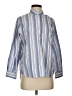 J.Crew 100% Cotton Stripes Blue 3/4 Sleeve Blouse Size 4 - photo 1