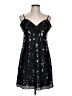 OC by OC 100% Polyester Stars Black Cocktail Dress Size 12 - photo 1