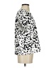 MELLODAY Animal Print Silver Short Sleeve Blouse Size S - photo 4