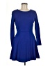 Lulus Solid Blue Casual Dress Size L - photo 1