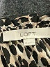 Ann Taylor LOFT 100% Polyester Animal Print Tan Short Sleeve Blouse Size XS - photo 7