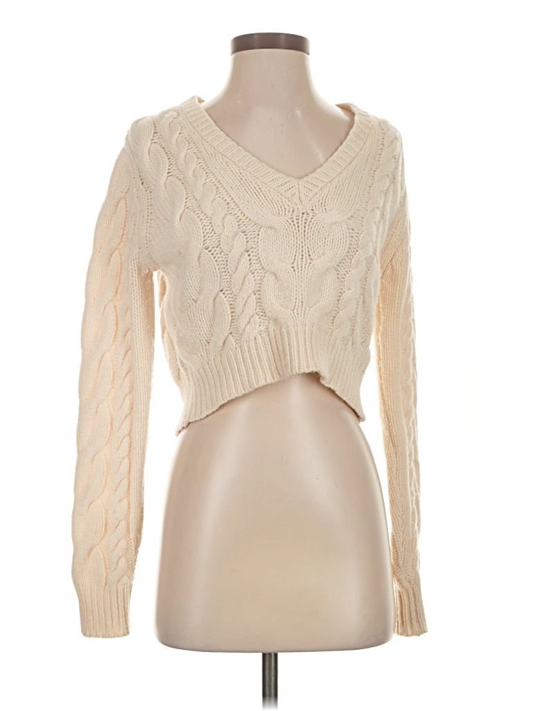 Pre-owned Frame Wool Pullover Sweater In Ivory