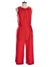 London Times Solid Red Jumpsuit Size 10 Petite - photo 1