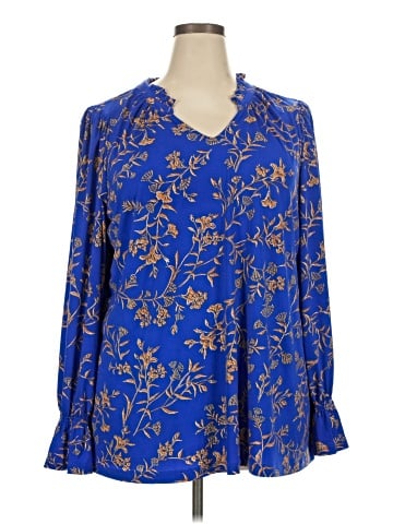 Susan Graver Long Sleeve Blouse (view 1)