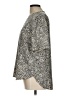 Club Monaco Animal Print Silver Short Sleeve Top Size L - photo 5