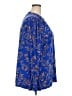 Susan Graver Blue Long Sleeve Blouse Size 2X - photo 4