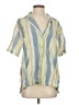 BDG Stripes Yellow Short Sleeve Blouse Size S - photo 1
