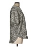Club Monaco Animal Print Silver Short Sleeve Top Size L - photo 4