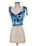 Zara Blue Short Sleeve Top Size XS - photo 1