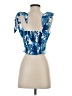 Zara Blue Short Sleeve Top Size XS - photo 2
