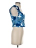 Zara Blue Short Sleeve Top Size XS - photo 4
