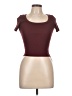 DAZY Burgundy Short Sleeve T-Shirt Size L - photo 1
