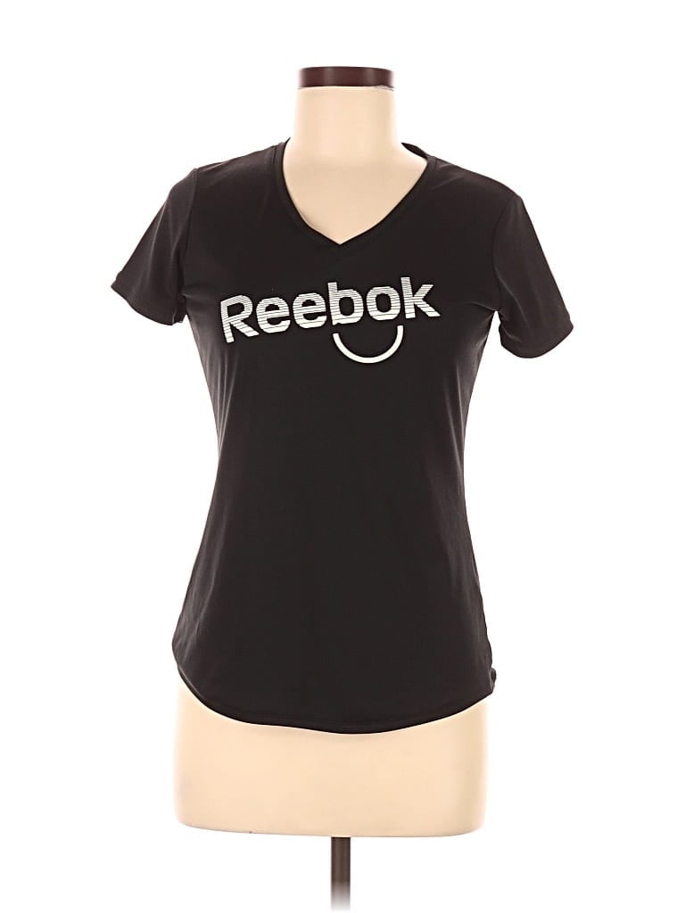 Pre-owned Reebok Short Sleeve T-shirt In Black