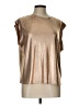 Porridge Metallic Tan Short Sleeve Top Size Lg (3) - photo 1