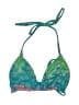 No Boundaries Print Teal Swimsuit Top Size S (estimated) - photo 1