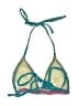 No Boundaries Print Teal Swimsuit Top Size S (estimated) - photo 2