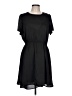 Old Navy 100% Polyester Solid Black Casual Dress Size L - photo 1