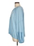 Ann Taylor LOFT 100% Polyester Blue Long Sleeve Blouse Size L - photo 5