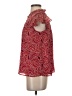 Ann Taylor LOFT 100% Polyester Paisley Red Short Sleeve Blouse Size S - photo 5