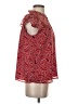 Ann Taylor LOFT 100% Polyester Paisley Red Short Sleeve Blouse Size S - photo 4